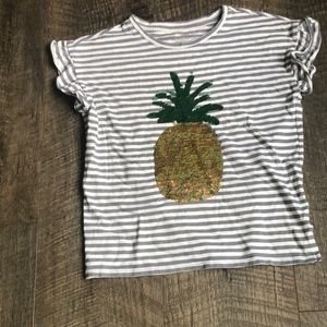 Striped shirt with pineapple size 10/12